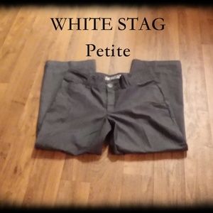 White Stag Grey Plaid Slacks